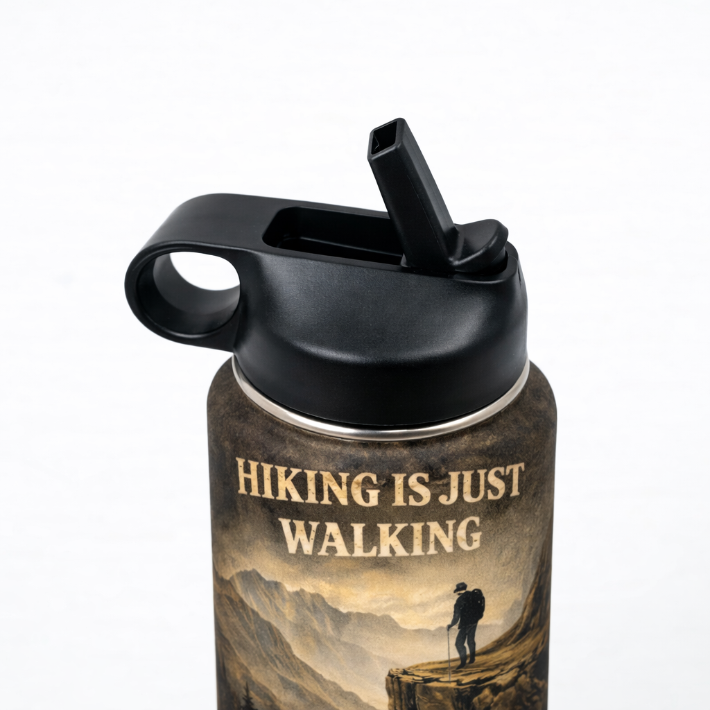 Hiking Is Just Walking Where You Might Die Cup