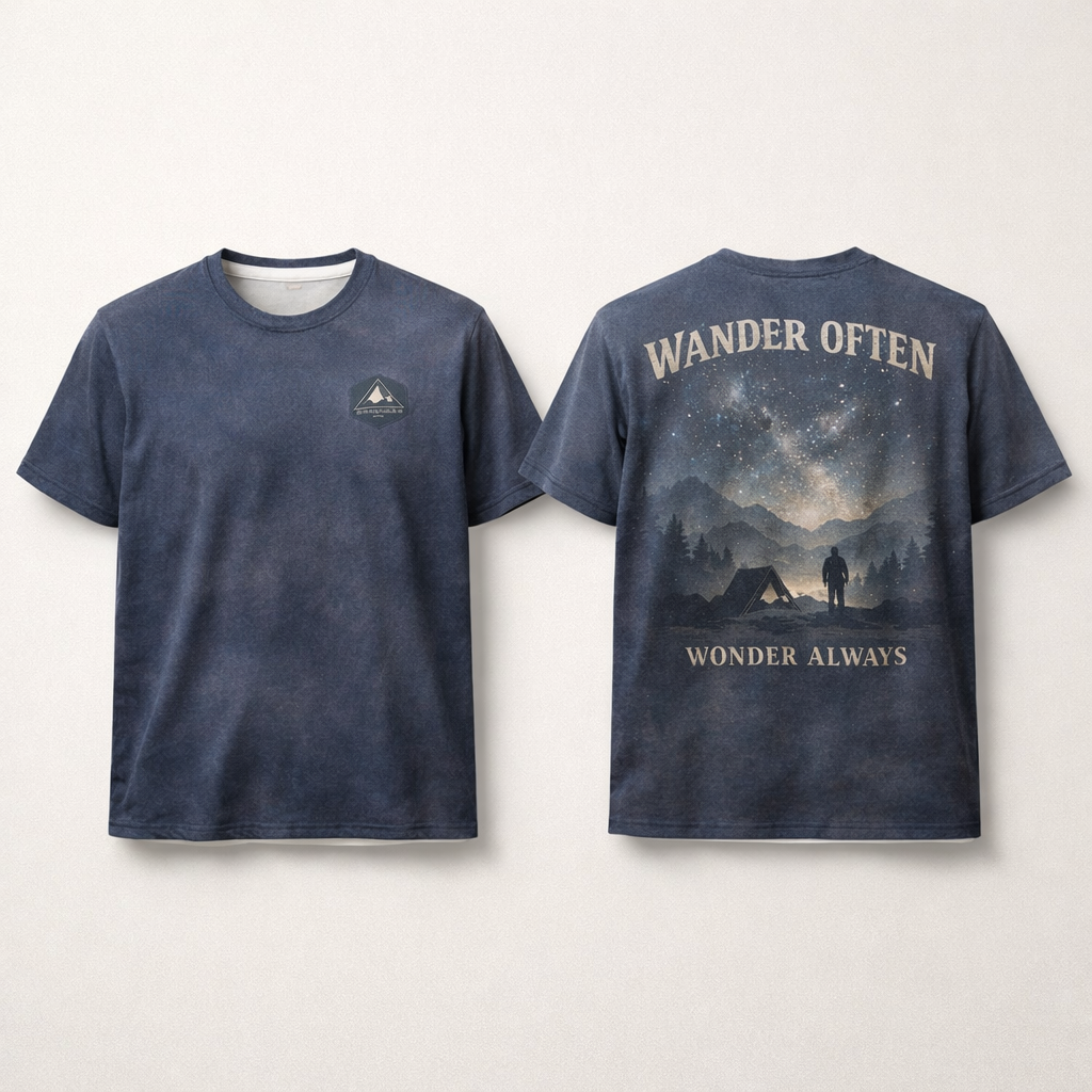 Wander Often, Wonder Always – Night Camping T-Shirt
