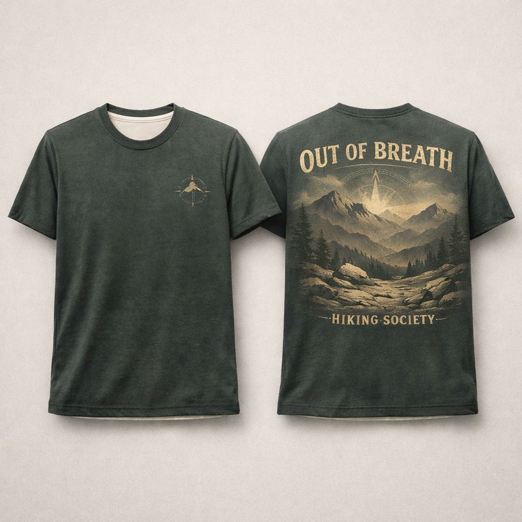 Out Of Breath – Hiking Society T-Shirt