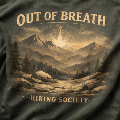 Out Of Breath – Hiking Society T-Shirt