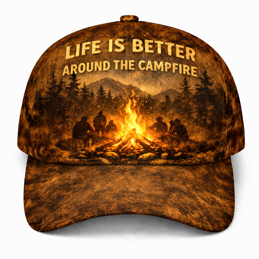 Life Is Better Around The Campfire Cap