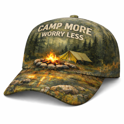 Camp More Worry Less Cap