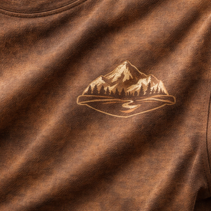 Adventure Awaits – Mountain Camping T-Shirt