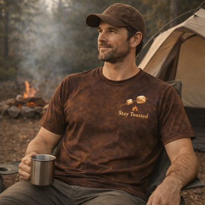 Let’s Get Toasted – Funny Camping Campfire T-Shirt