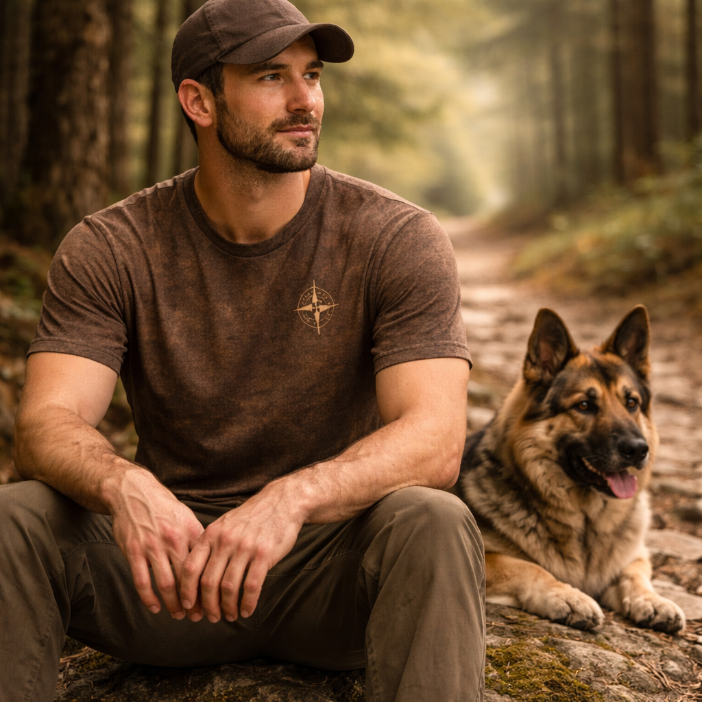 Not All Who Wander Are Lost – Forest Hiking T-Shirt