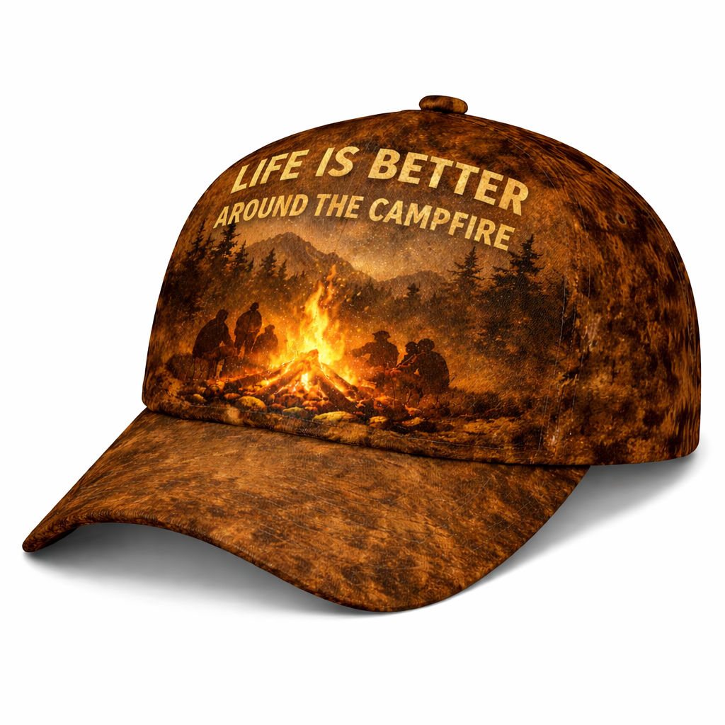 Life Is Better Around The Campfire Cap