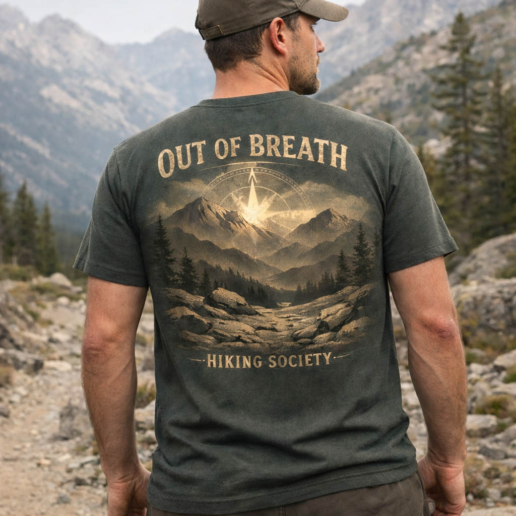 Out Of Breath – Hiking Society T-Shirt
