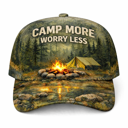 Camp More Worry Less Cap