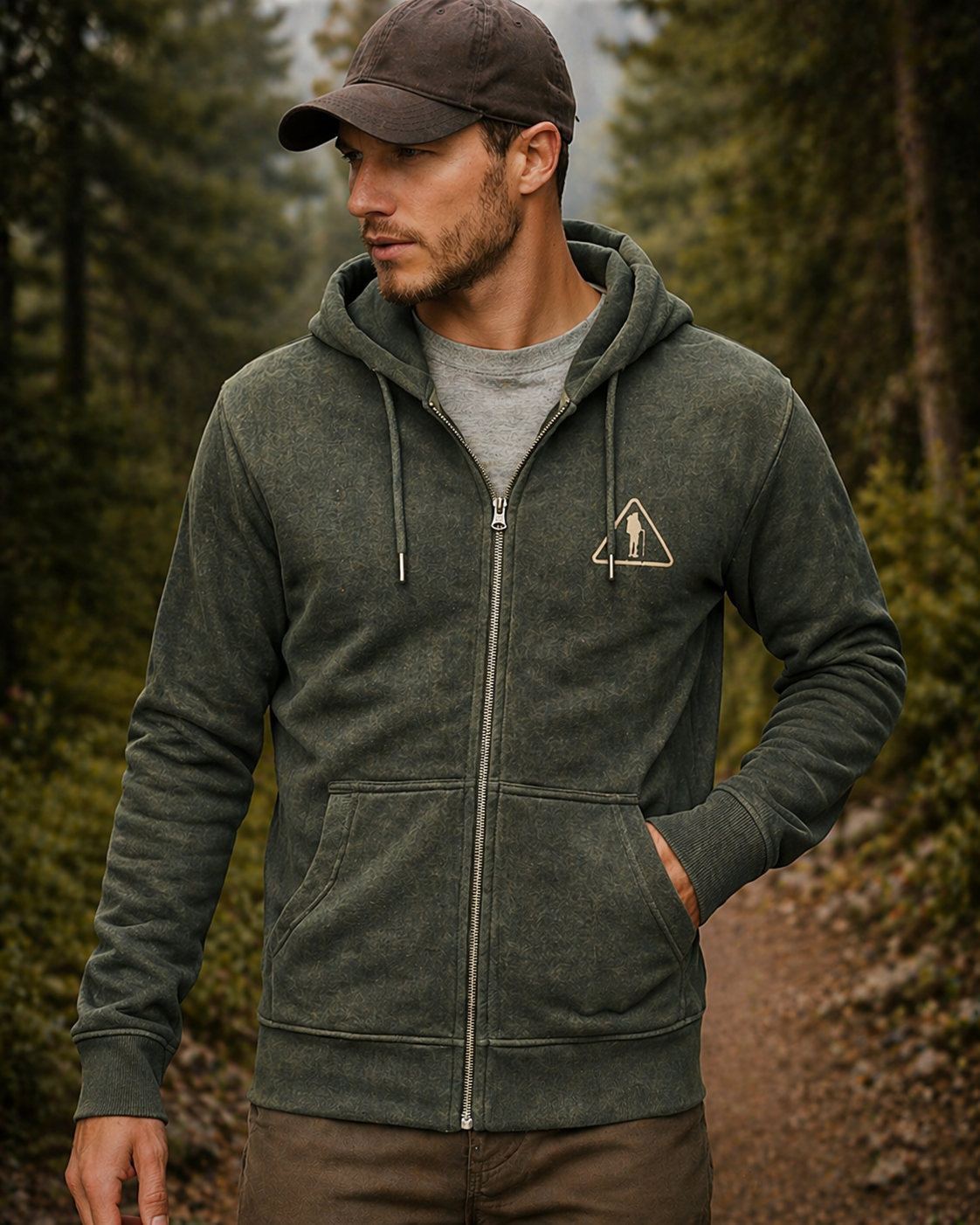 Hiking Is Just Walking Where You Might Die Hoodie