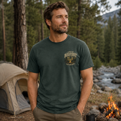 Campfire Bigfoot Legend Every Trail Has A Story T-Shirt