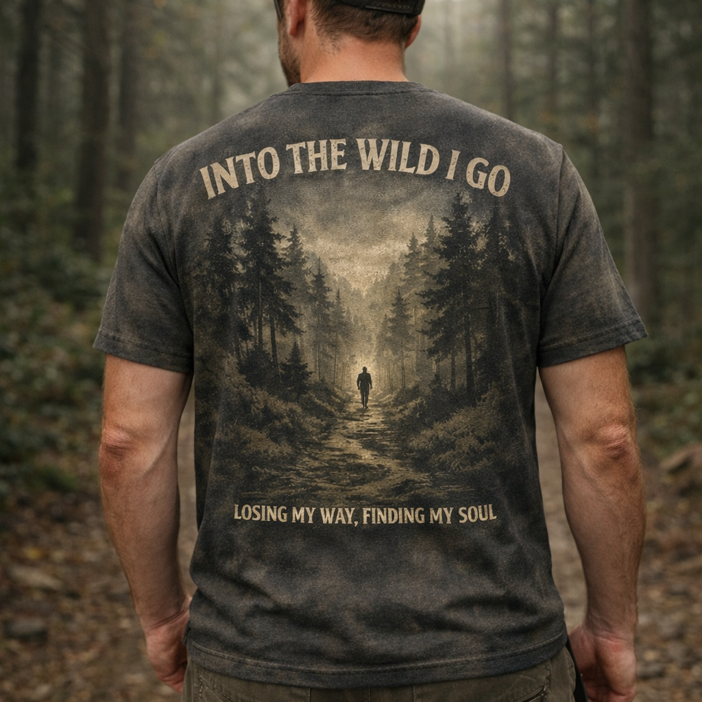 Into The Wild I Go – Soul Journey Hiking T-Shirt
