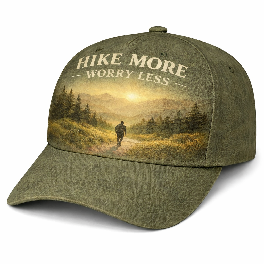 Hike More Worry Less Cap