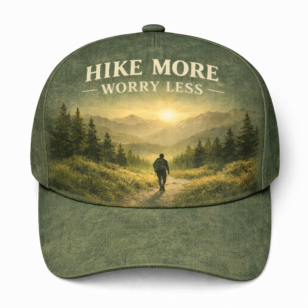 Hike More Worry Less Cap