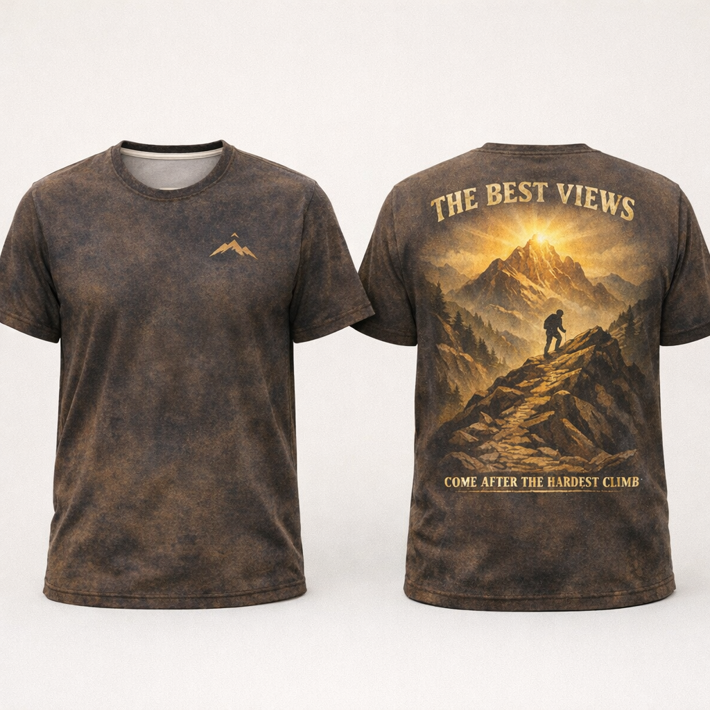 The Best Views Come After The Hardest Climb – Hiking T-Shirt