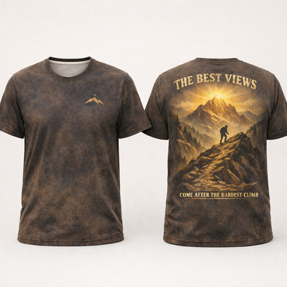 The Best Views Come After The Hardest Climb – Hiking T-Shirt