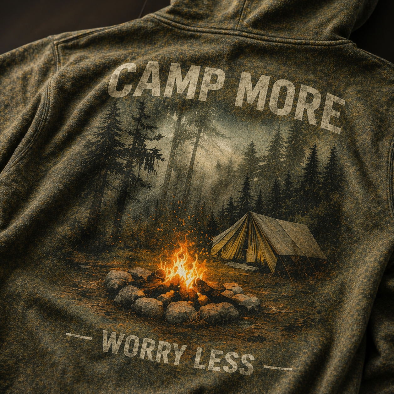 Camp More Worry Less Hoodie