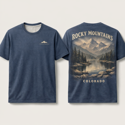 Rocky Mountains Colorado – Mountain Reflection T-Shirt