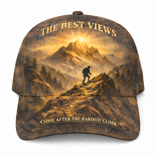 The Best Views Come After The Hardest Climb Cap