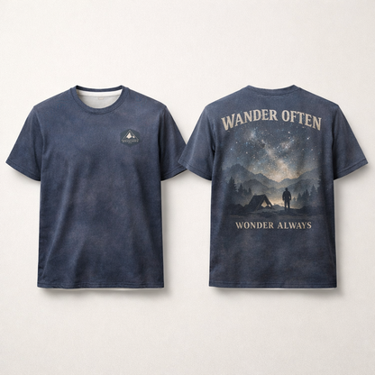 Wander Often, Wonder Always – Night Camping T-Shirt