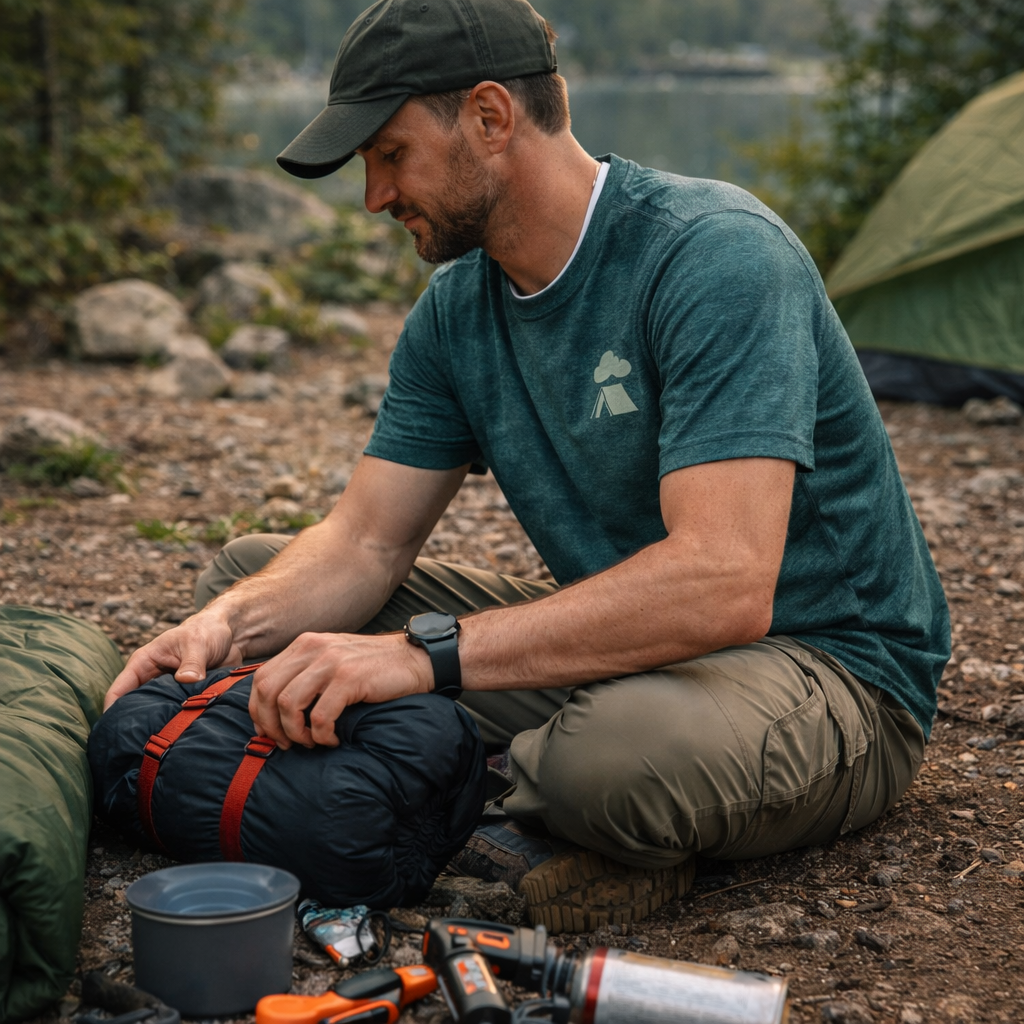 Weekend Forecast: Camping – Outdoor Lake Camping T-Shirt