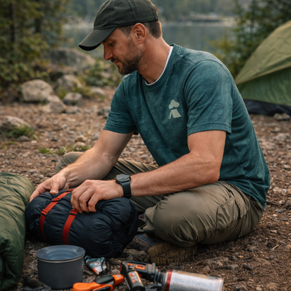 Weekend Forecast: Camping – Outdoor Lake Camping T-Shirt