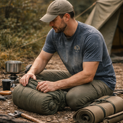 Eat Sleep Camp Repeat – Camping Lifestyle T-Shirt