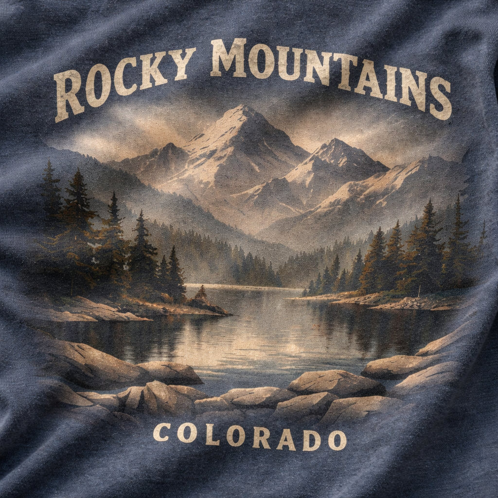 Rocky Mountains Colorado – Mountain Reflection T-Shirt